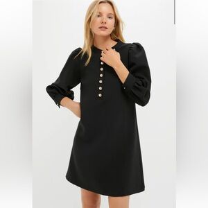 NWT Pomander Place Samantha Crepe Black Dress - Size Medium